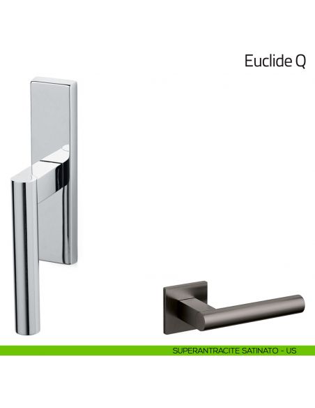 Maniglia per finestra cremonese Euclide Olivari superantracite satinato