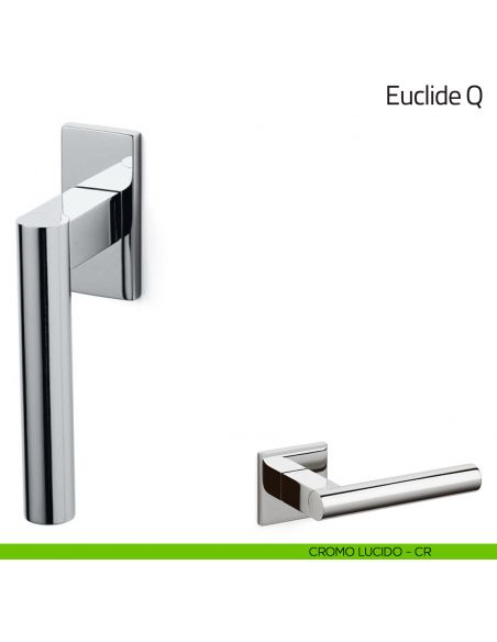 Maniglia per finestra martellina DK Euclide Q Olivari bassa cromo lucido