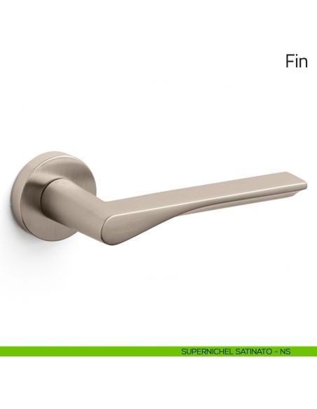 Maniglia per porta Fin Olivari supernichel satinato