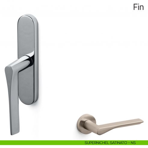 Maniglia per finestra cremonese Fin Olivari supernichel satinato