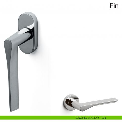 Maniglia per finestra martellina DK Fin Olivari cromo lucido