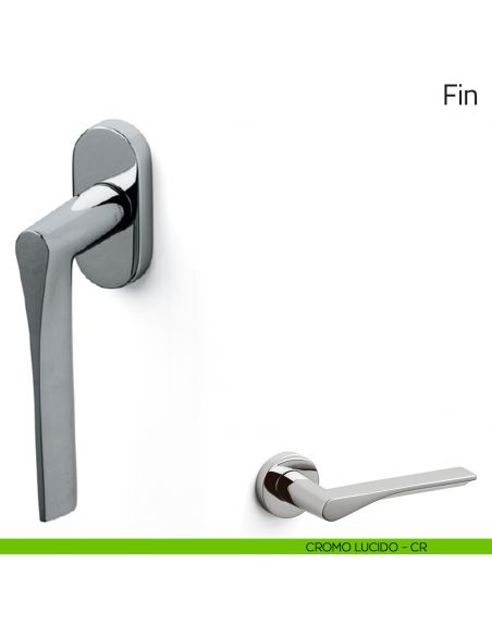 Maniglia per finestra martellina DK Fin Olivari cromo lucido