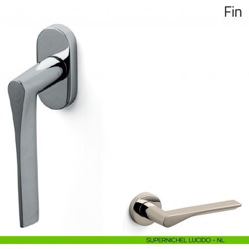 Maniglia per finestra martellina DK Fin Olivari supernichel lucido
