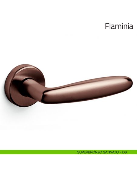 Maniglia per porta Flaminia Olivari superbronzo satinato
