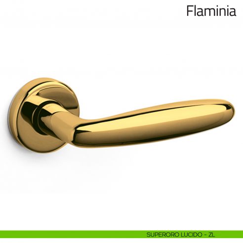 Maniglia per porta Flaminia Olivari superoro lucido
