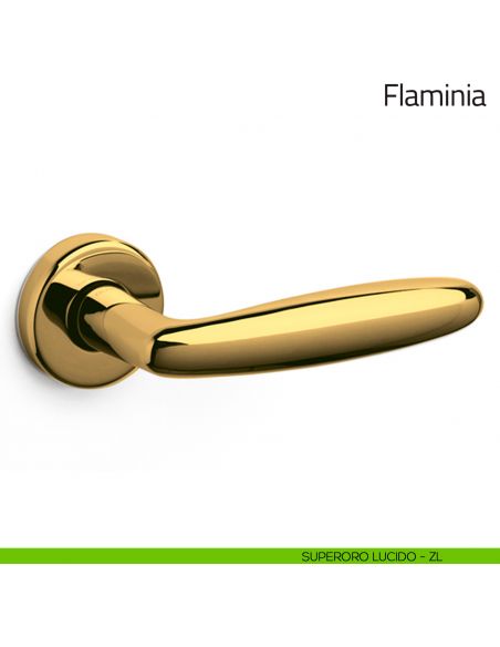 Maniglia per porta Flaminia Olivari superoro lucido