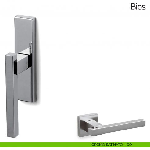 Maniglia per finestra cremonese Bios Olivari cromo satinato