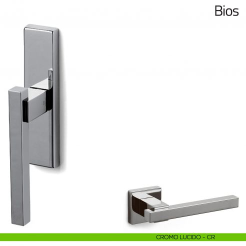 Maniglia per finestra cremonese Bios Olivari cromo lucido