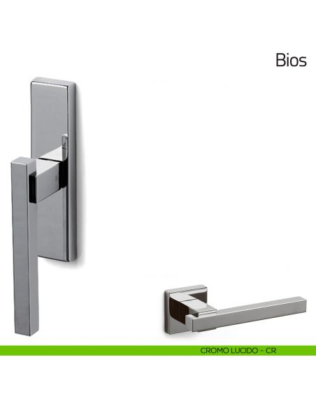 Maniglia per finestra cremonese Bios Olivari cromo lucido