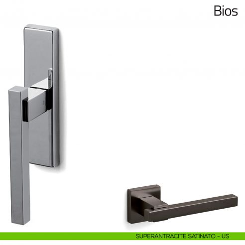 Maniglia per finestra cremonese Bios Olivari superantracite satinato