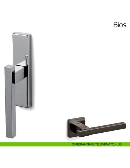 Maniglia per finestra cremonese Bios Olivari superantracite satinato