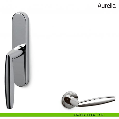 Maniglia per finestra cremonese Aurelia Olivari cromo lucido