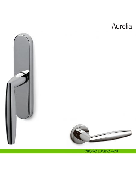 Maniglia per finestra cremonese Aurelia Olivari cromo lucido