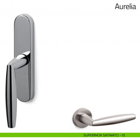 Maniglia per finestra cremonese Aurelia Olivari superinox satinato