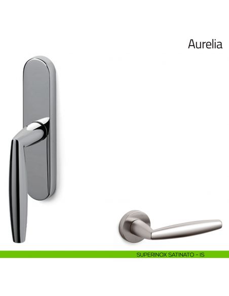 Maniglia per finestra cremonese Aurelia Olivari superinox satinato