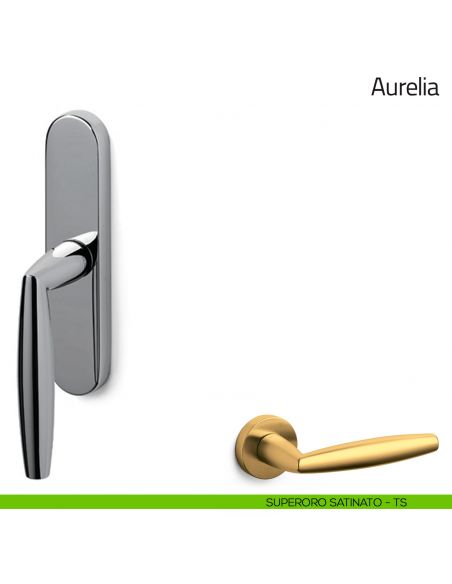 Maniglia per finestra cremonese Aurelia Olivari superoro satinato