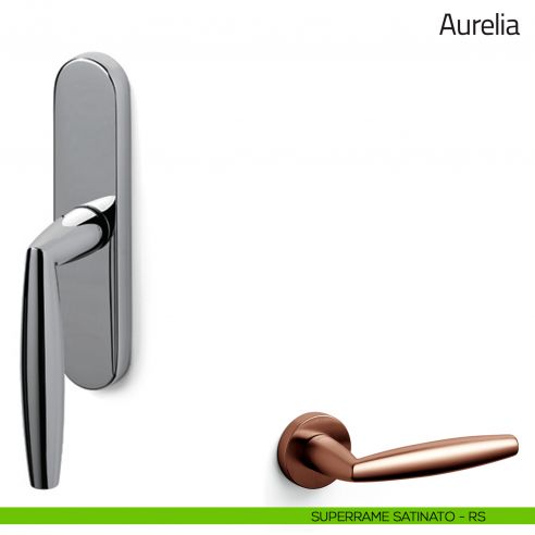 Maniglia per finestra cremonese Aurelia Olivari superrame satinato
