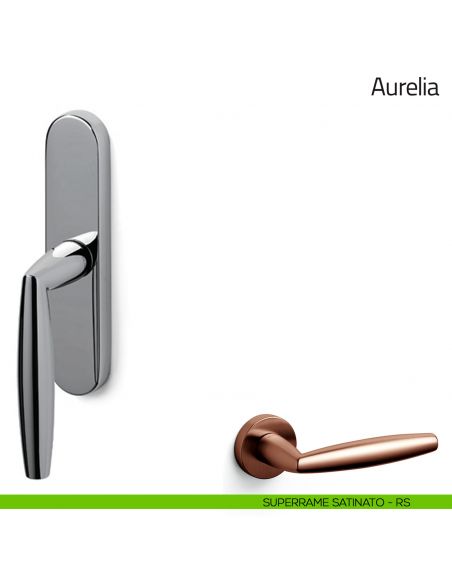Maniglia per finestra cremonese Aurelia Olivari superrame satinato