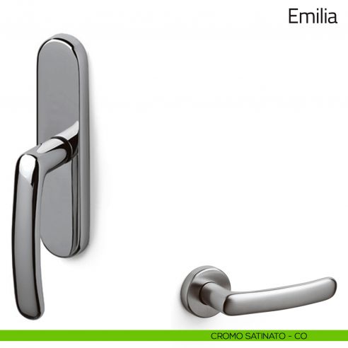 Maniglia per finestra cremonese Emilia Olivari cromo satinato