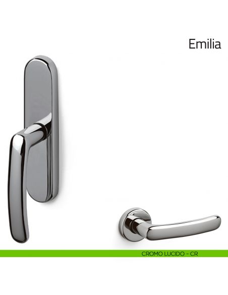 Maniglia per finestra cremonese Emilia Olivari cromo lucido