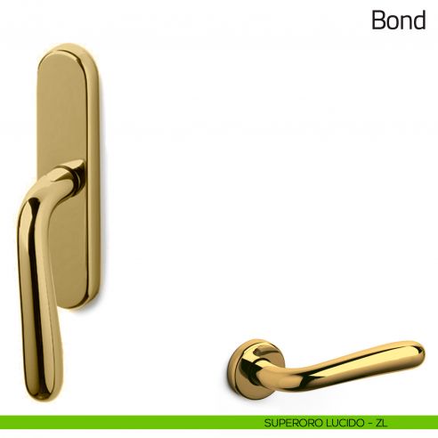 Maniglia per finestra cremonese Bond Olivari superoro lucido