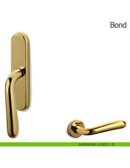 Maniglia per finestra cremonese Bond Olivari superoro lucido