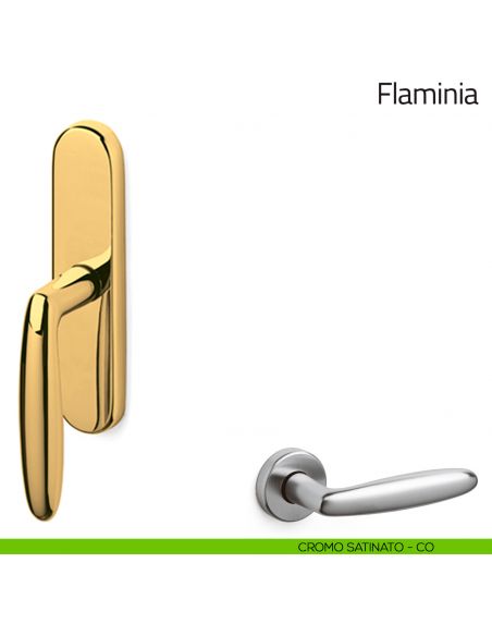 Maniglia per finestra cremonese Flaminia Olivari cromo satinato