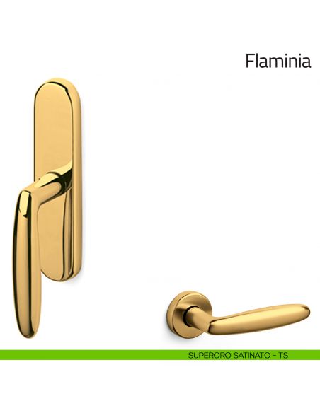 Maniglia per finestra cremonese Flaminia Olivari superoro satinato