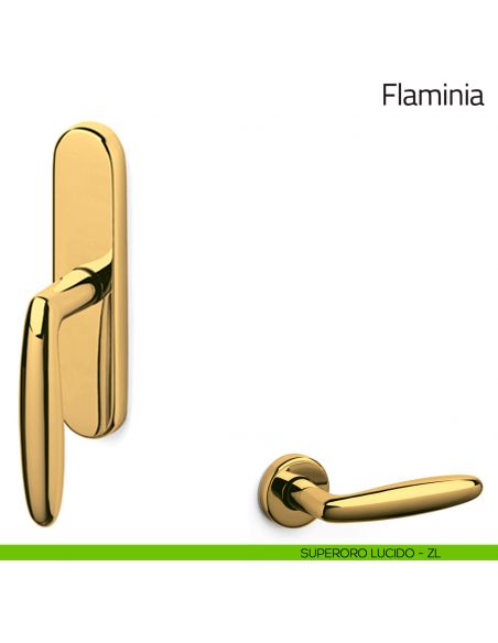 Maniglia per finestra cremonese Flaminia Olivari superoro lucido