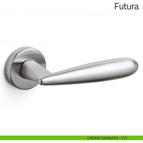 Maniglia per porta Futura Olivari cromo satinato