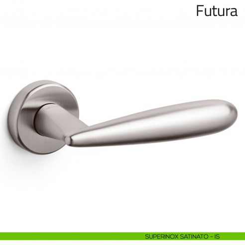 Maniglia per porta Futura Olivari superinox satinato