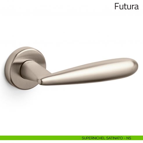 Maniglia per porta Futura Olivari supernichel satinato