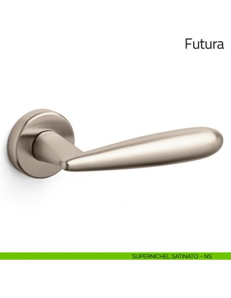 Maniglia per porta Futura Olivari supernichel satinato