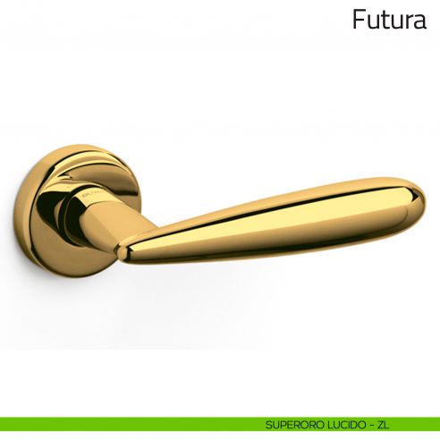Maniglia per porta Futura Olivari superoro lucido