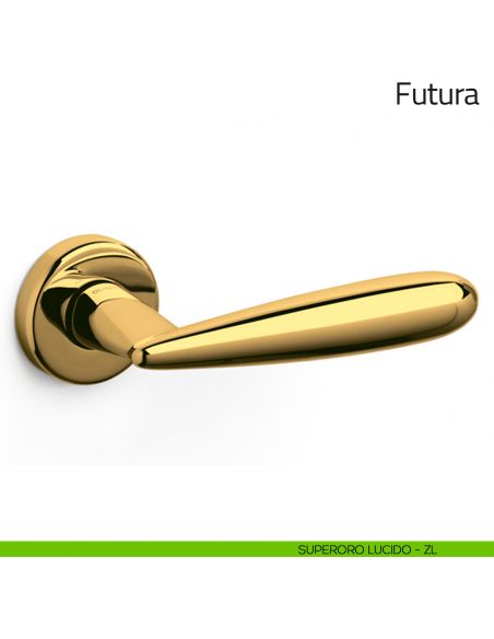 Maniglia per porta Futura Olivari superoro lucido