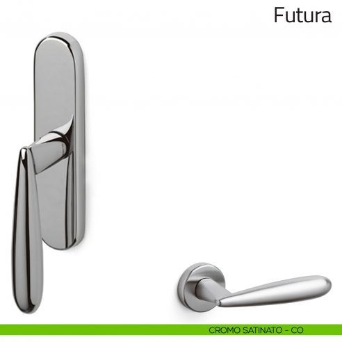 Maniglia per finestra cremonese Futura Olivari cromo satinato