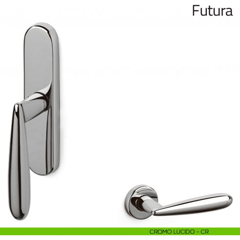 Maniglia per finestra cremonese Futura Olivari cromo lucido