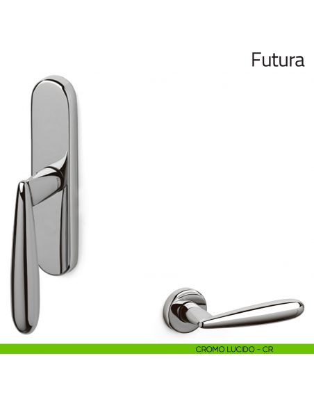 Maniglia per finestra cremonese Futura Olivari cromo lucido