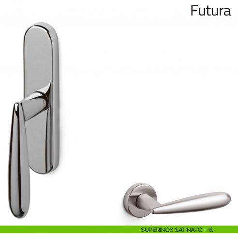 Maniglia per finestra cremonese Futura Olivari superinox satinato