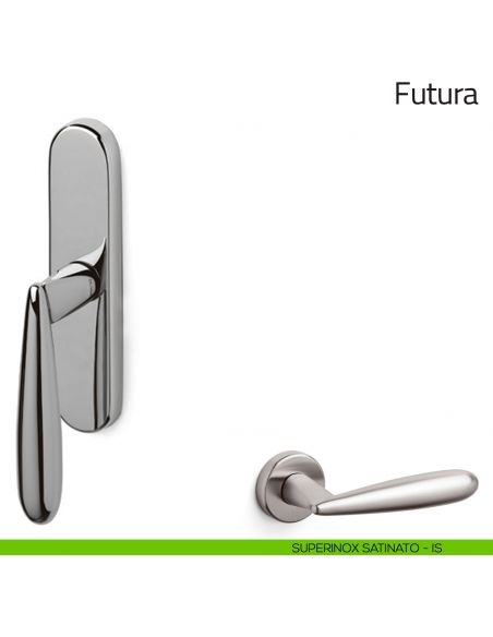 Maniglia per finestra cremonese Futura Olivari superinox satinato