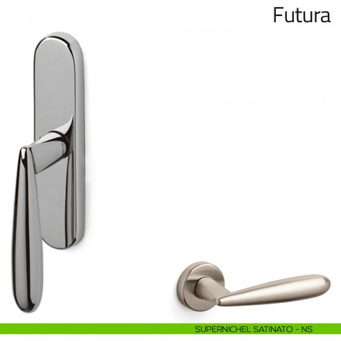 Maniglia per finestra cremonese Futura Olivari supernichel satinato