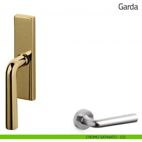 Maniglia per finestra cremonese Garda Olivari cromo satinato