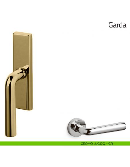 Maniglia per finestra cremonese Garda Olivari cromo lucido