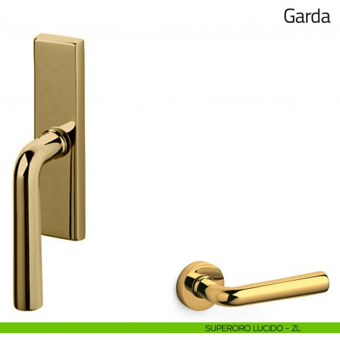 Maniglia per finestra cremonese Garda Olivari superoro lucido