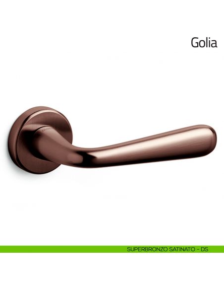 Maniglia per porta Golia Olivari superbronzo satinato