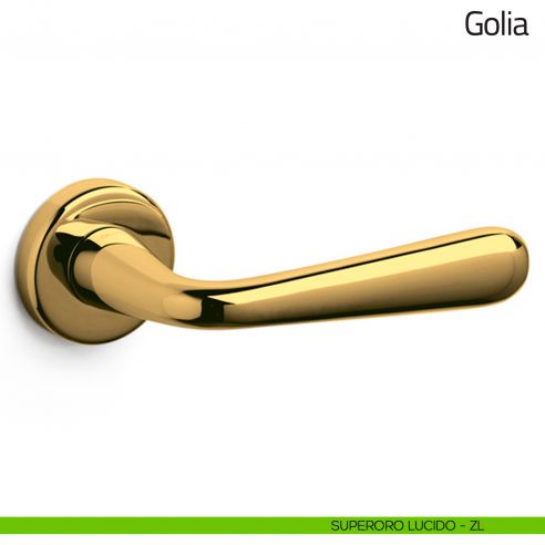 Maniglia per porta Golia Olivari superoro lucido