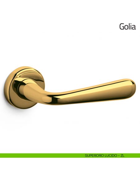 Maniglia per porta Golia Olivari superoro lucido