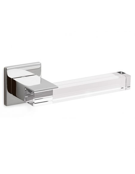 Maniglia in cristallo per porta Ice Cube Olivari bassa