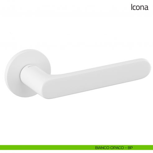 Maniglia per porta Icona Olivari bianco opaco