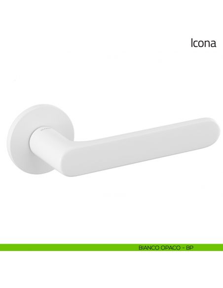 Maniglia per porta Icona Olivari bianco opaco